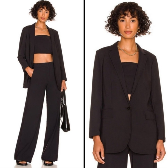 Theory Jackets & Blazers - Theory Black Precision Ponte Boyfriend Classic Blazer - Size 4